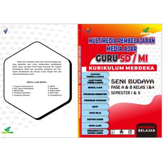 

MODUL AJAR KURIKULUM MERDEKA SENI BUDAYA SD / MI PLUS DAFTAR HADIR (MULTIMEDIA PEMBELAJARAN MEDIA AJAR GURU SD/MI KURIKULUM MERDEKA).