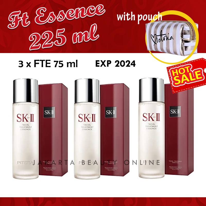 SK-II SKII SK II Facial Treatment Essence 75 ml isi 3 pcs