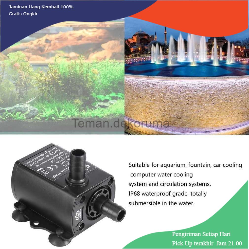 TD-PR2 QIAORAN Pompa Air Mini USB Brushless Submersible Aquarium 5V - QR50A