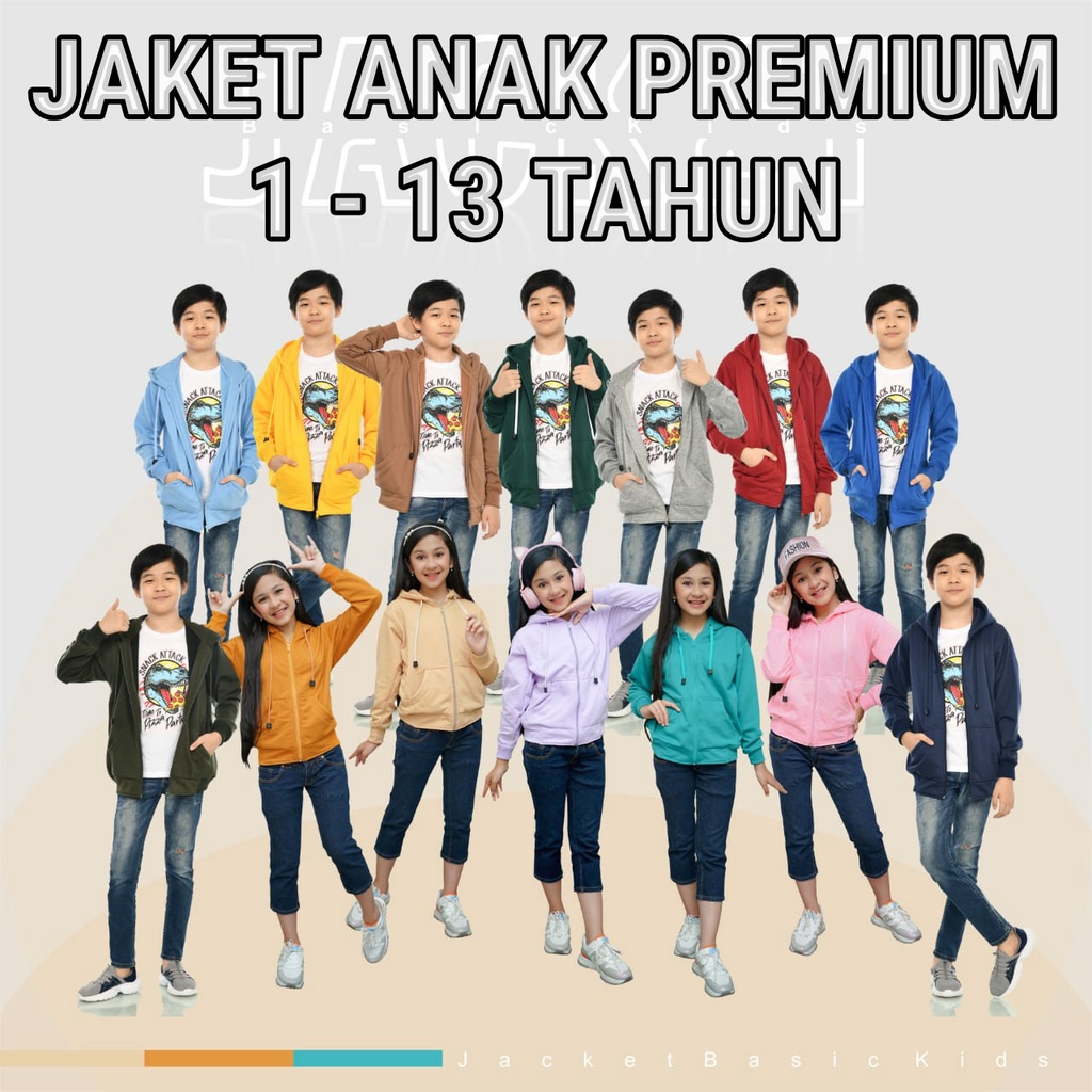 Hoodie Zipper Anak Laki Laki Perempuan 1 2 3 4 5 6 7 8 9 10 11 12 Tahun Jaket Cowok Cewek Laki-Laki Tebal Murah Import Terbaru