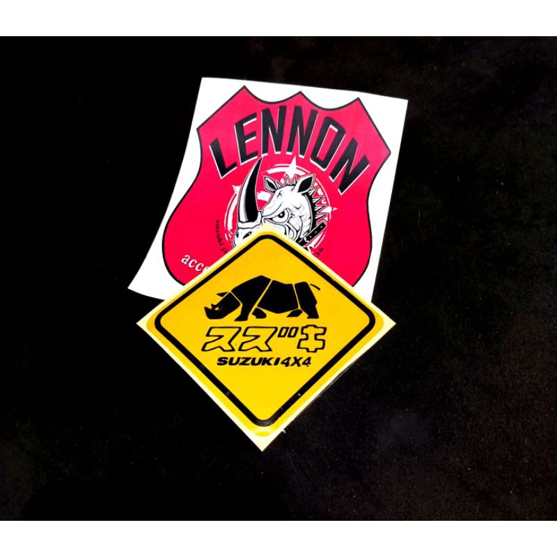 sticker stiker cutting logo badak Suzuki Jimny katana