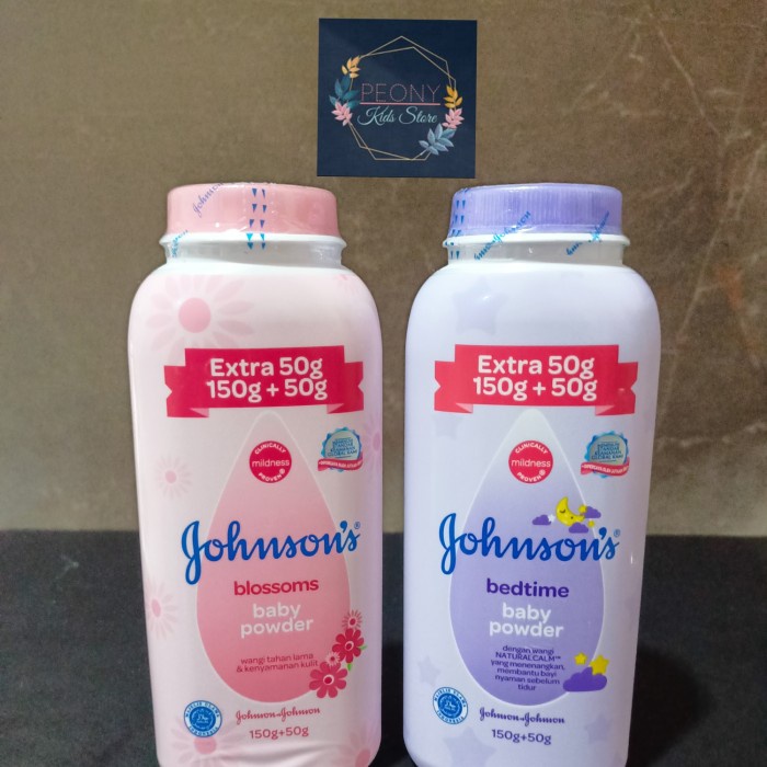 JOHNSON'S BABY POWDER 150+50gr dan 300gr / Bedak tabur bayi 150gr extra fill 50 gr dan 300 gr / wangi tahan lama dan kenyamanan kulit