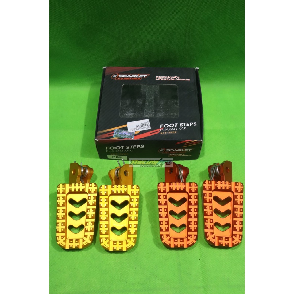 Footstep Crf 150L Pijakan Kaki Depan Honda Crf150l Injakan Motor Crf SCARLET RACING ORI