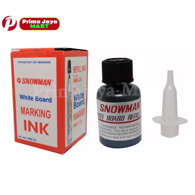 

Isi Tinta Spidol Papan Tulis Whiteboard Refill Ink - Snowman ( pcs )