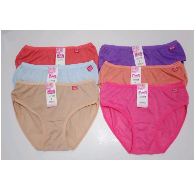 IL - PAKET BUNDLE Undies Celana Dalam Wanita Polos Size M-XXXXXL Cyber Girl/Chaoji ISI 12 PCS/LUSINAN/BUNDLE