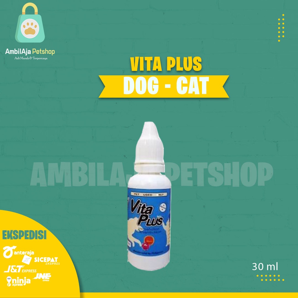 Vitamin penambah nafsu makan kucing anjing VITA PLUS DROP