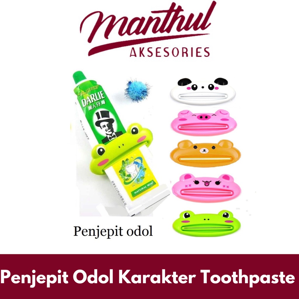 Penjepit Odol Karakter Toothpaste Dispenser Pencetan Pasta Gigi Lucu