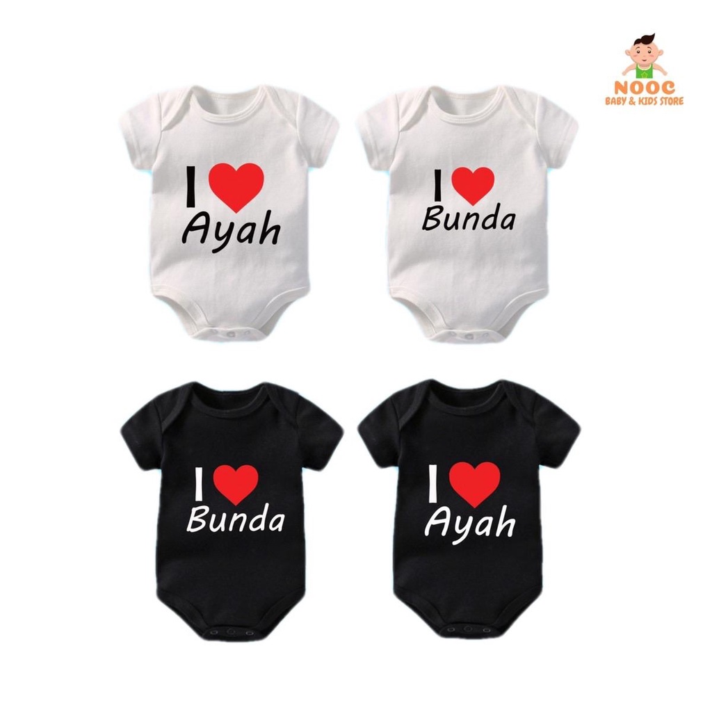 Jumper bayi motif FAMILY / KELUARGA / Jumper Pendek bayi [MOTIF 4] Mama Papa Ayah Bunda Nenek Kakek