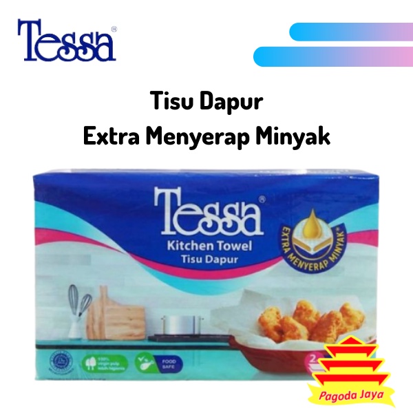 Tessa Kitchen Towel 150 sheets / Tessa Tissue Dapur / Tisu Minyak