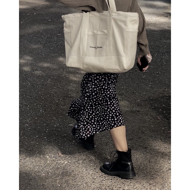 Kawane Studio - Totebag Canvas Premium Unisex - Purpose White