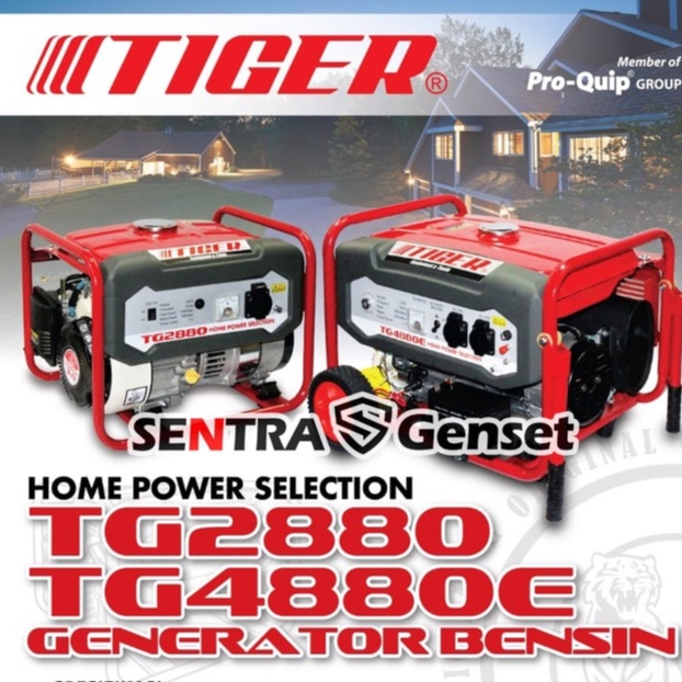 Genset 2800 - 3000 watt Tiger TG 4880 E