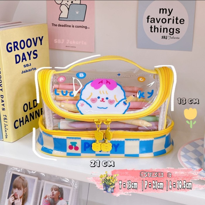 

Tempat Pensil Anak Perempuan Cewek / Pencil Case Besar Waterproof Lucu