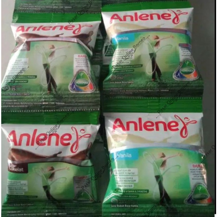 Susu Anlene Bubuk Renceng Cokelat Vanila 25 Gram