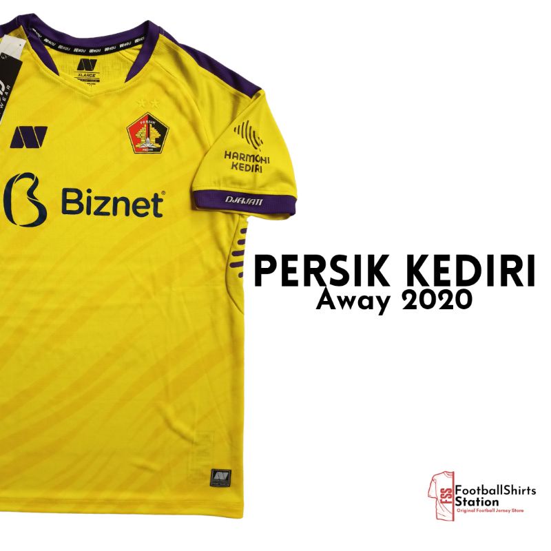 Jersey Persik Kediri Away Authentic 2020 Size XL Original Noij