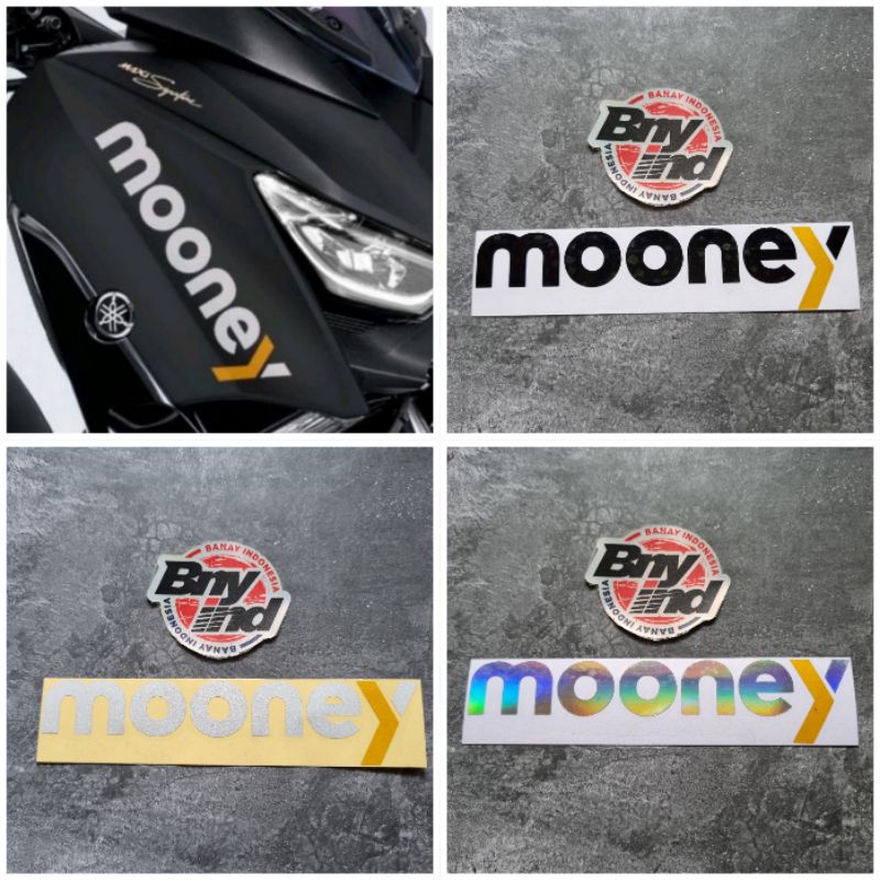 STICKER Stiker MOONEY Cutting