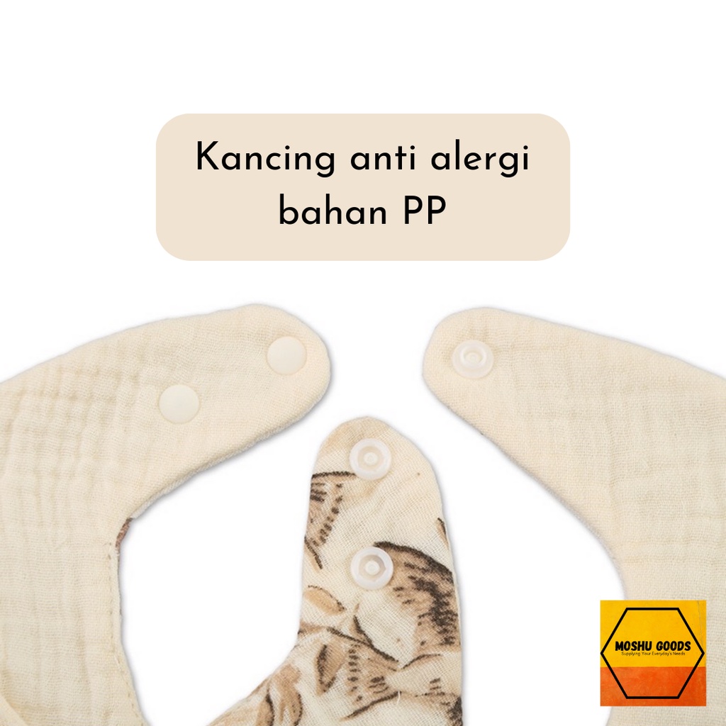 Slabber Bayi Kain/ Celemek Bayi Kain/ Bib Bayi Kain