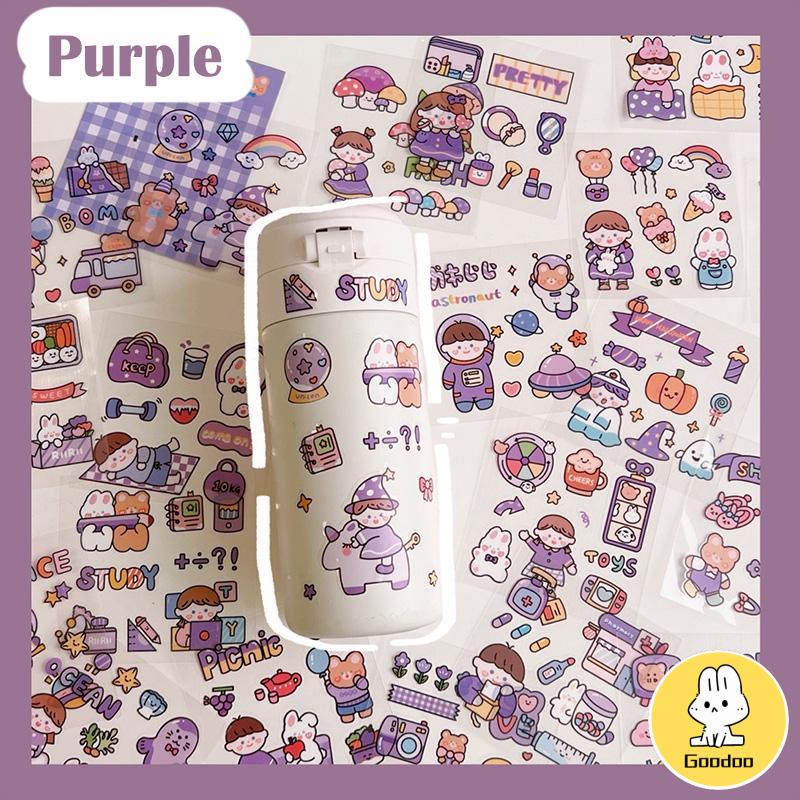 20PCS/Set Stiker Motif Kartun Korea Lucu Anti Air Dekorasi pola kecil Handbook Scrapbook DIY -Doo