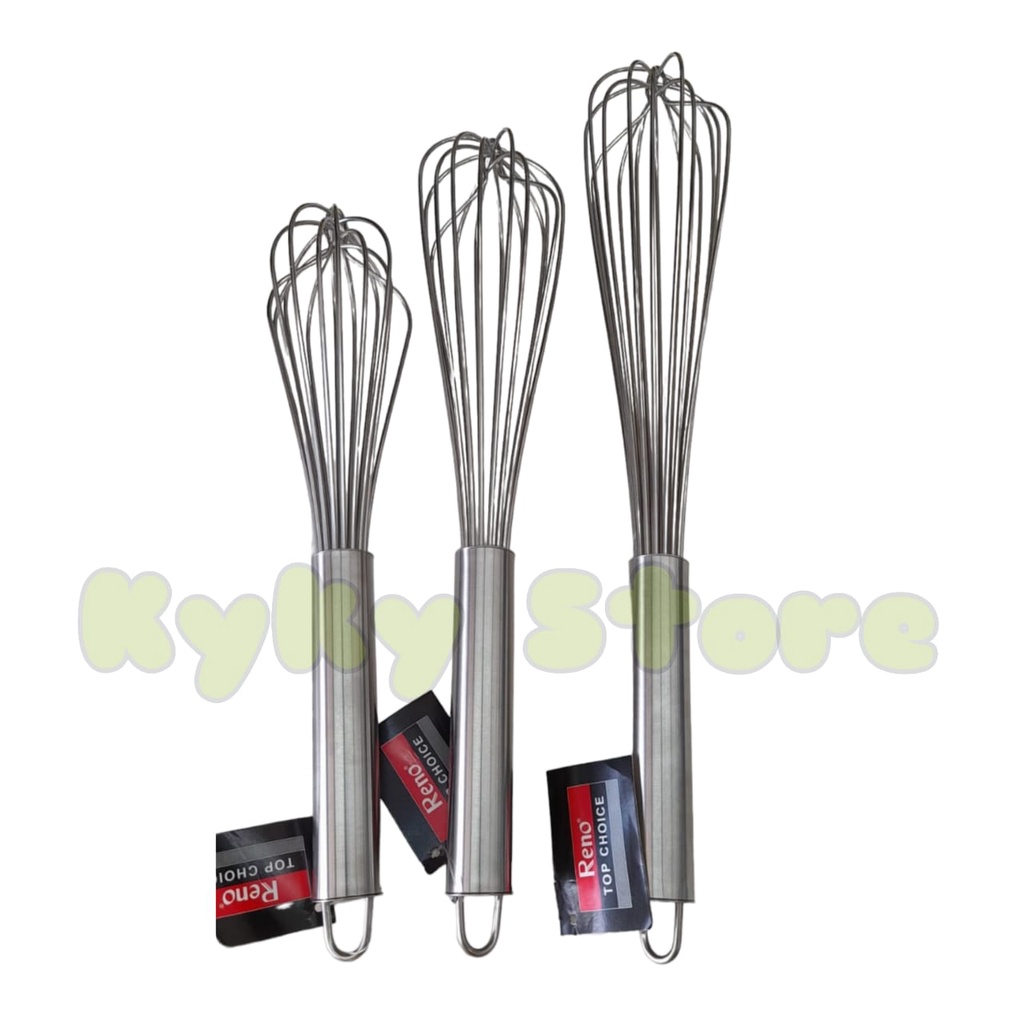 French Whisk - Egg Beater Whisk Kaku Panjang - Piano Whisk Kocokan Telur Bukan Ballon Whisk