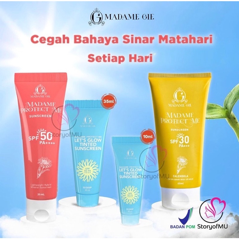 Madame Gie Protect Me Sunscreen SPF 30 PA+++ | Madame Gie Protect Me Let’s Glow Tinted Sunscreen