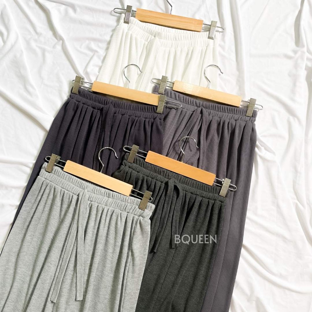 Kulot Knit Wanita Premium - Kulot Loose pants - Celana Wanita - Bawahan Wanita Rajut