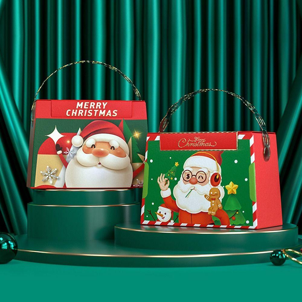 Solighter 4PCS Kotak Hadiah Natal Perlengkapan Pesta Party Dressing Chocolates Candy Box