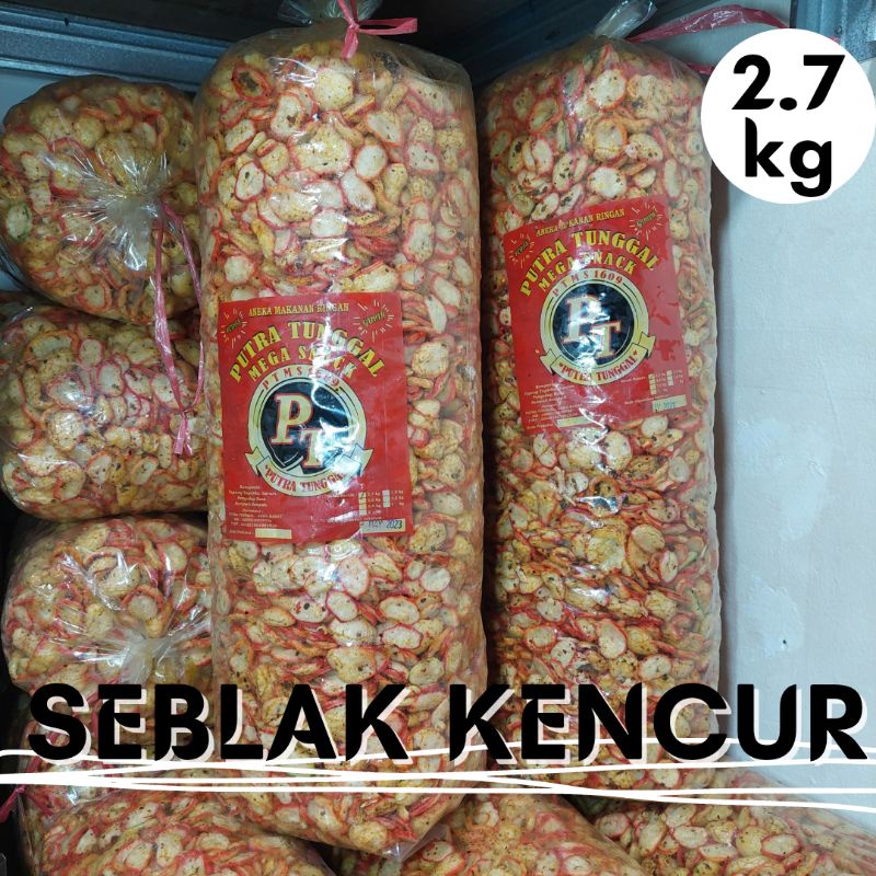 KRUPUK SEBLAK BANTAT KENCUR 2,7kg 1 BAL ALMA.SNACK