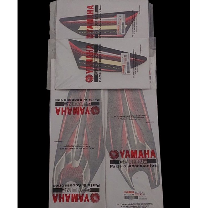 STRIPING STIKER RX KING NEW PEREDAM 2006 2007 HITAM FULLSET ORIGINAL