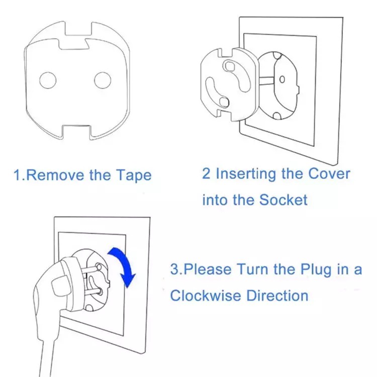 AVVET Pengaman Stop Kontak Otomatis Electrick Socket Protection Automatic Penutup Colokan Listrik Baby Safety Socket Cover