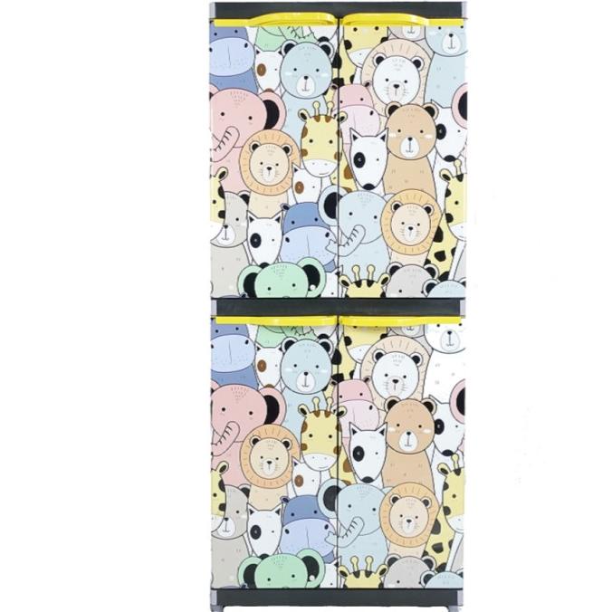 

MIAMI ORLANDO Lemari Pakaian Plastik 4 Susun Jumbo New Motif stock ready