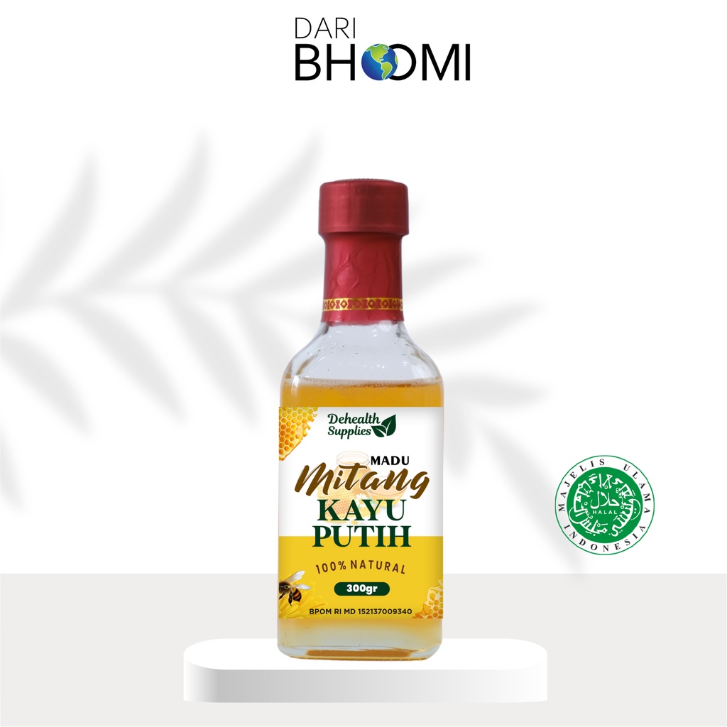 Dehealth Madu Mitang Kayu Putih Botol Kaca 300gr