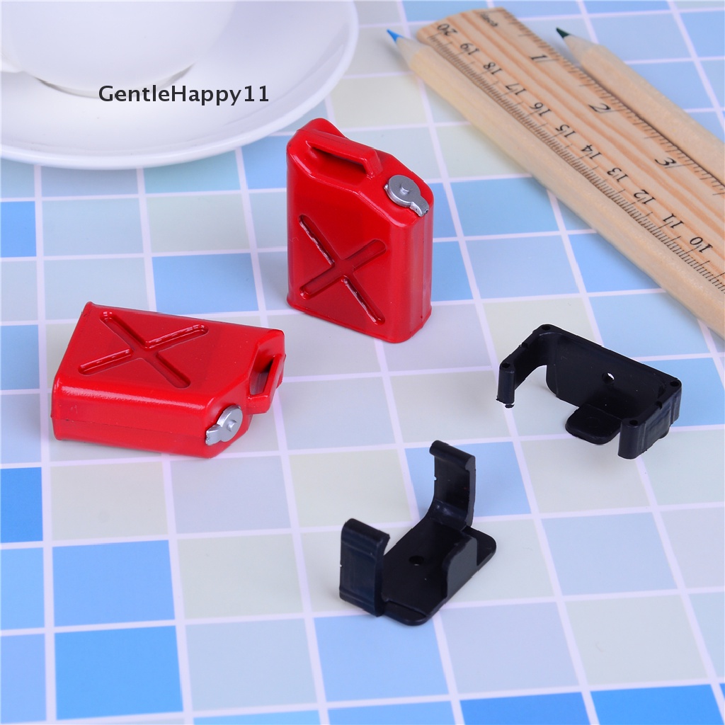 Gentlehappy 2Pcs rc rock crawler 1: 10aksesoris mini fuel tank Untuk cc01 axial scx10 id
