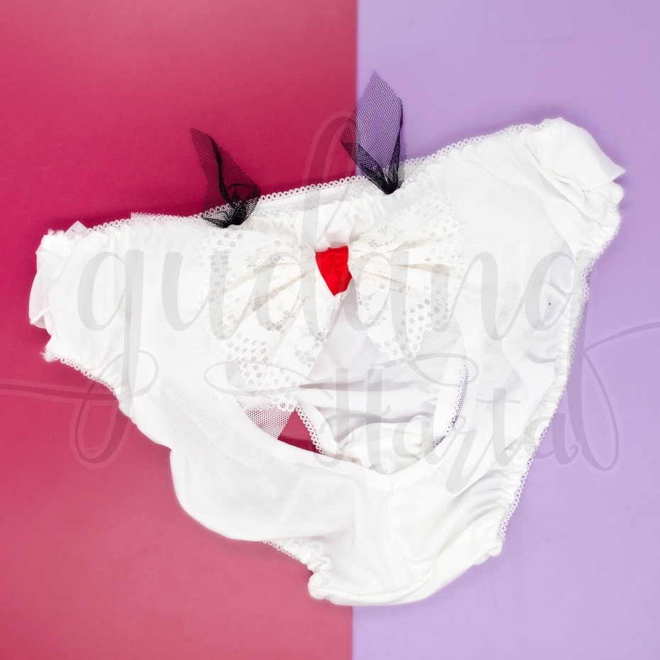 Celana Dalam Wanita Sexy Rabbit Pakaian Dalam Wanita Underware  Motif Kelinci Putih GH 102001
