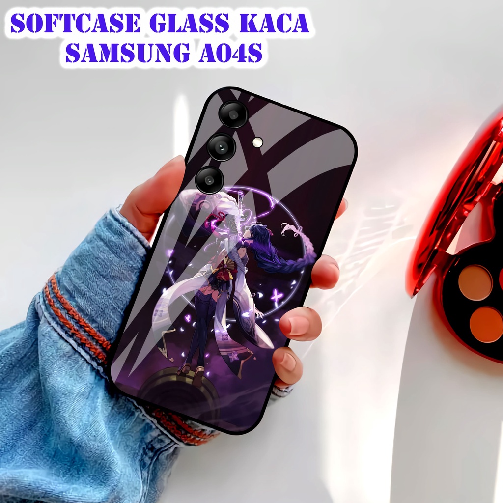 Softcase Glass Kaca Samsung A04s - Case Hp Pelindung Handphone Samsung A04s  [ A75]