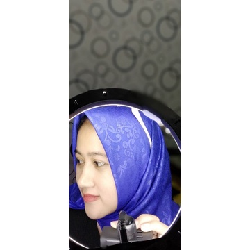 Hijab Segi 4 Embos Motif Bunga/Segi Empat Tepi Lasercut/jilbab segi empat premium