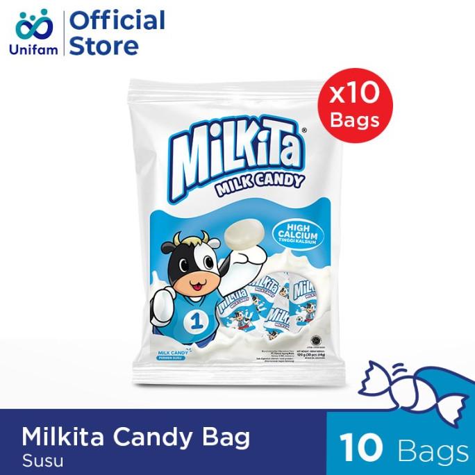 

TERLARIS MILKITA CANDY MILK BAG PREMIUM PAKET 10 BAG /PERMEN LUNAK/PERMEN VIRAL/PERMEN MILO/PERMEN YUPI/PERMEN JADUL/PERMEN KARET