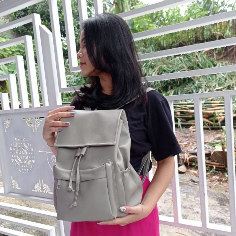 Tu7uh Store TAS RANSEL WANITA KULIT SINTETIS Backpack TERBARU TAS GENDONG Tas Gendong sintetis slingbagkonveksi