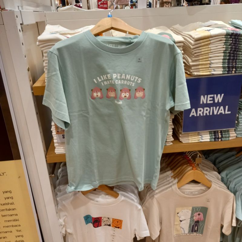 UNIQLO ORIGINAL SALE SPY X FAMILY Manga Kaos ANYA ONE PIECE RED