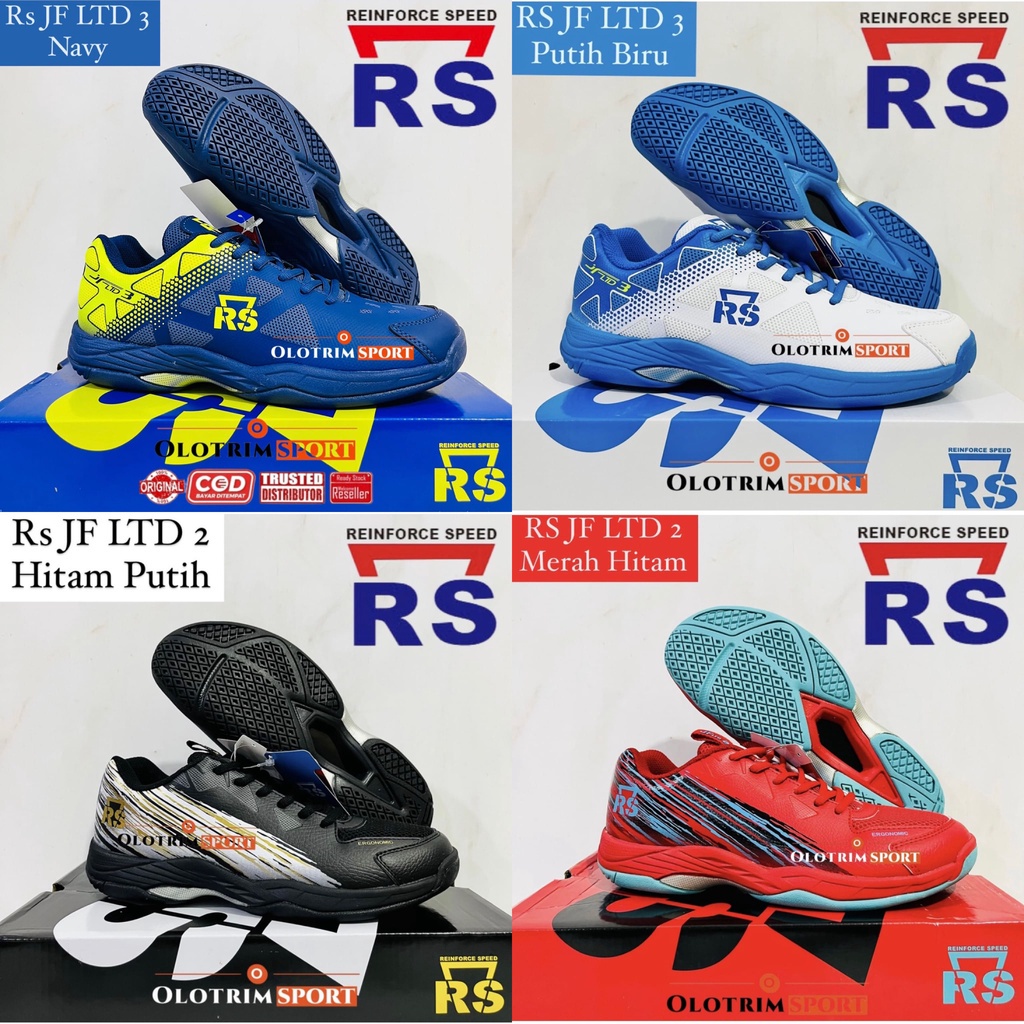 [BOLEH TUKAR UKURAN] RS JF LTD 2 3 Jeffer Limited Sepatu Badminton Original