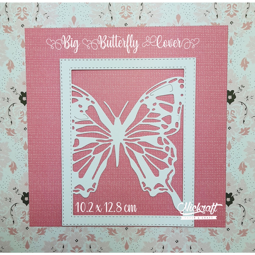 

BIG BUTTERFLY COVER - Hiasan Scrapbook Kertas Kupu Kotak Rectangle