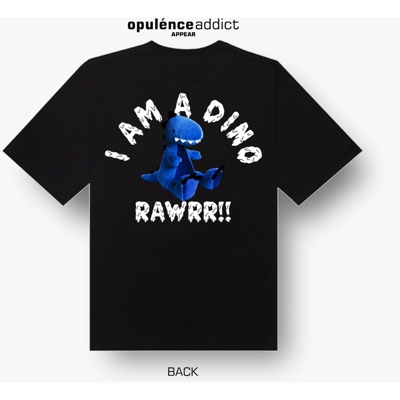 OPULENCE IAM A DINO - IMLEK NATAL LEBARAN PASANGAN FAMILY KELUARGA AYAH ANAK KIDS KAOS TSHIRT OVERSI