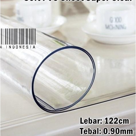 

Plastik Mika Lentur Super Bening Bahan Sekat Taplak 122cm Tebal 0.90mm - Standar