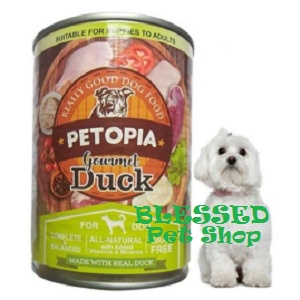 PETOPIA Dog Food Kaleng GOURMET DUCK Wet Dog Food Canned 380gr