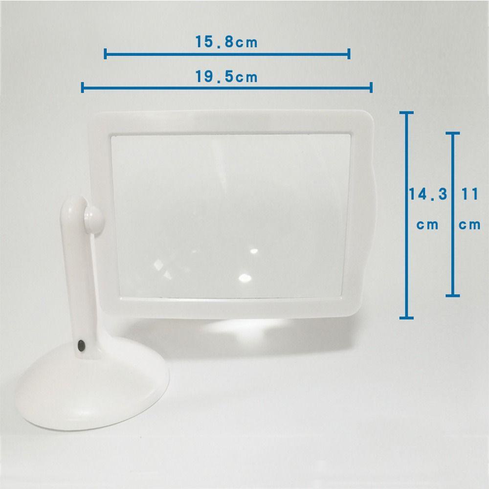 Top Tabletop magnifying glass Portable Dengan 2lampu LED Profesional 3X