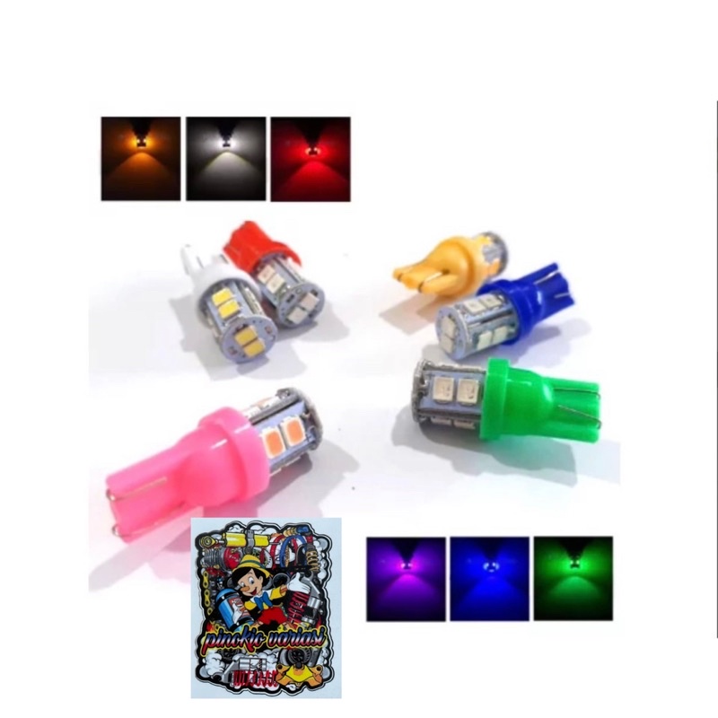 Lampu led jagung t10 5 titik sein kotak terang universal motor mau pun mobil