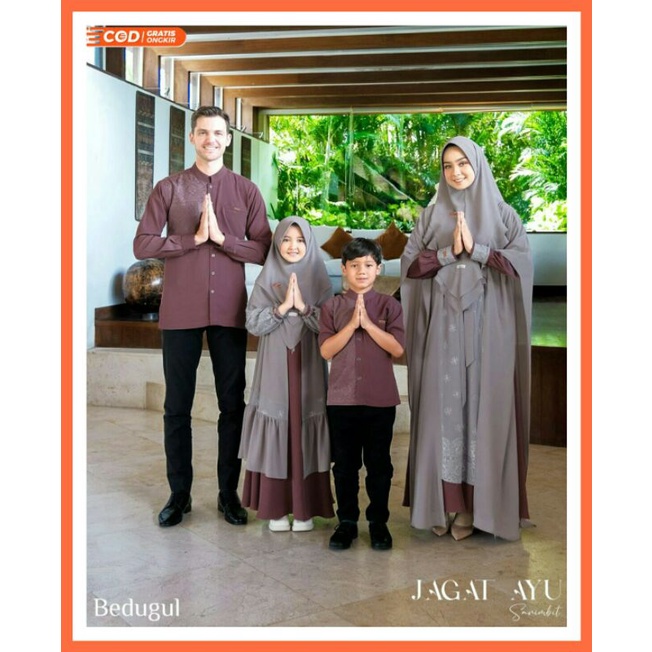 Jagat Ayu Sarimbit (Koko dewasa,Koko Anak dan Gamis Anak by Aden Hijab Sarimbit Keluarga Lebaran Terbaru 2023
