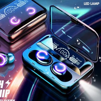 F9 Headset Bluetooth 5.0 Earphone Wireless TWS 9D Stereo Sentuhan - F9-47 3000MAH