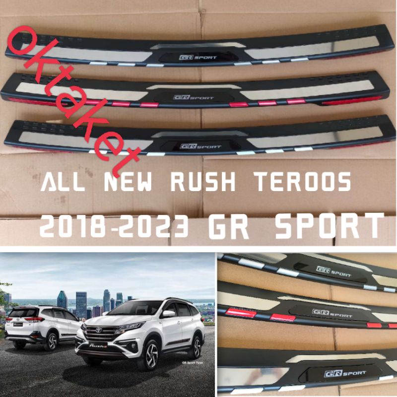 sillplate belakang all new Rush Terios 2018 2021 2022 2023 tulisan Gr Sport exclusive