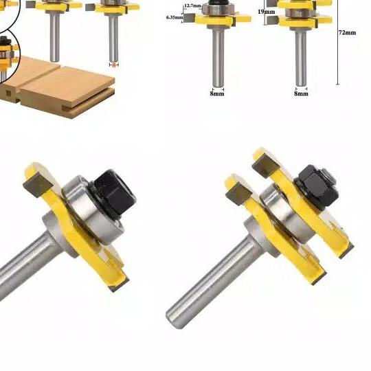Mata Profil Sambung Kayu - Mata Profil Tounge and Groove Router Bit