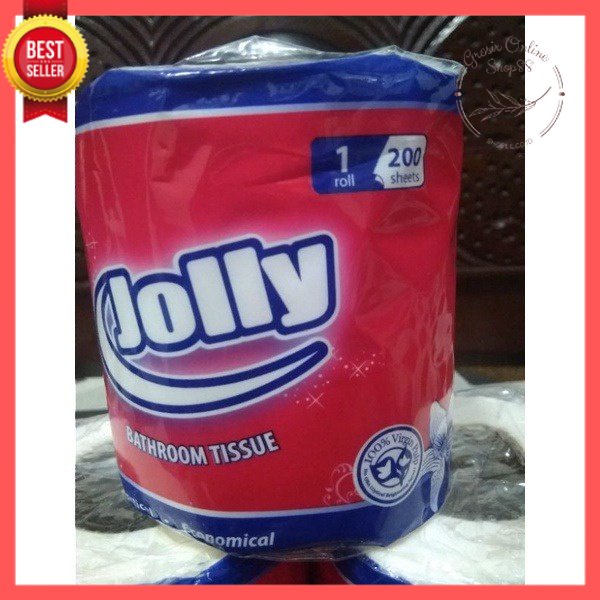 GOS - F101 - Tisu Tissue JOLLY ROLL Toilet Non Emboss Tisu Gulung Toilet - Tissue 2 ply 200 sheet PROMO !!!!