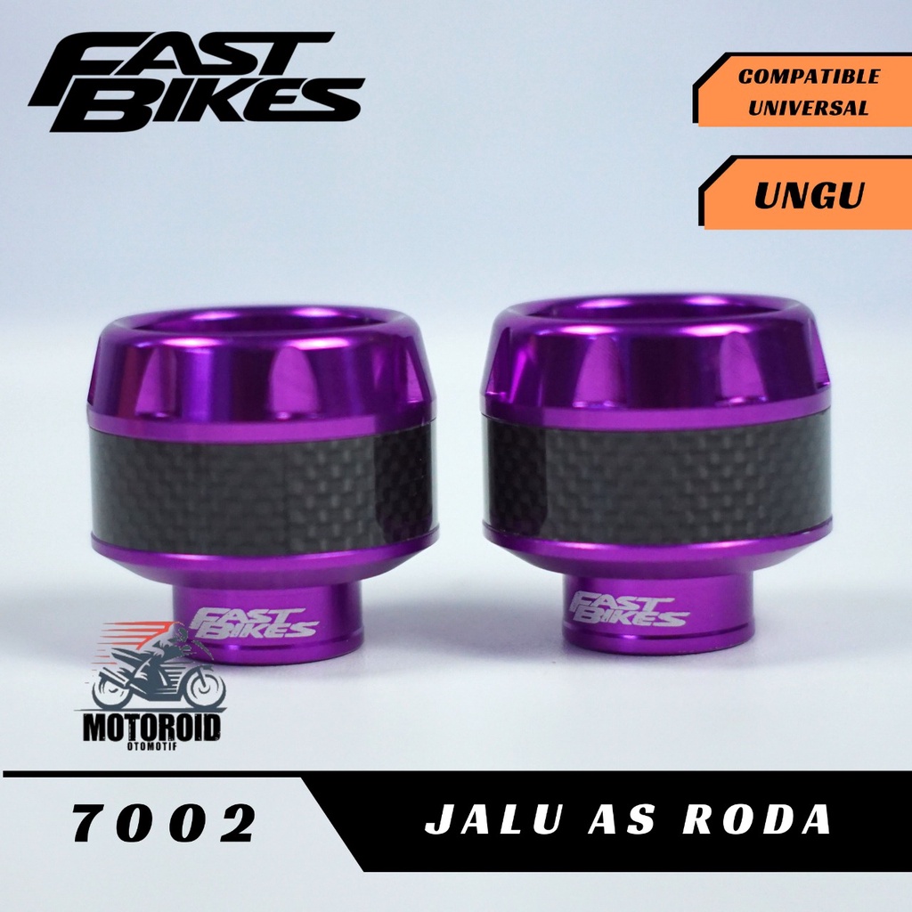 JALU AS CARBON FASTBIKES PELINDUNG RODA DEPAN MOTOR MOTIF CARBON